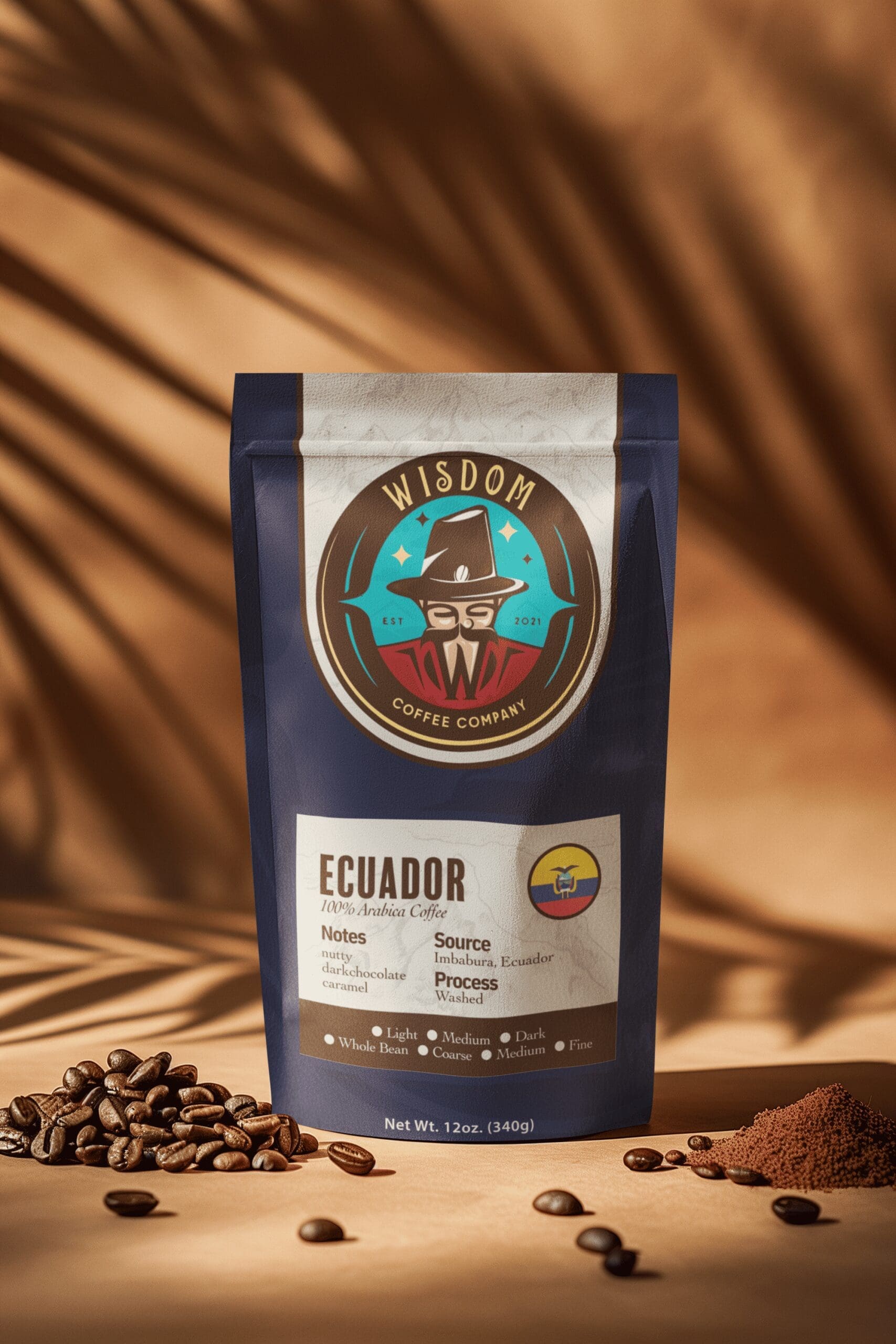 Single-Origin Wisdom Specialty Coffee (Dark Roast)