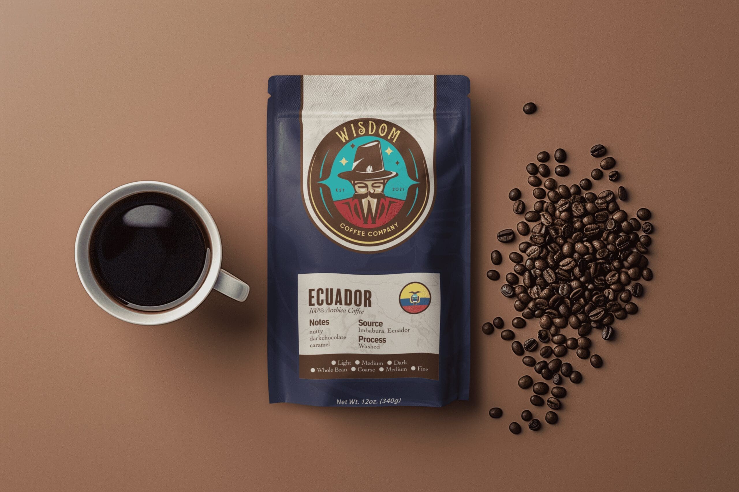 Single-Origin Wisdom Specialty Coffee (Dark Roast) - Image 2